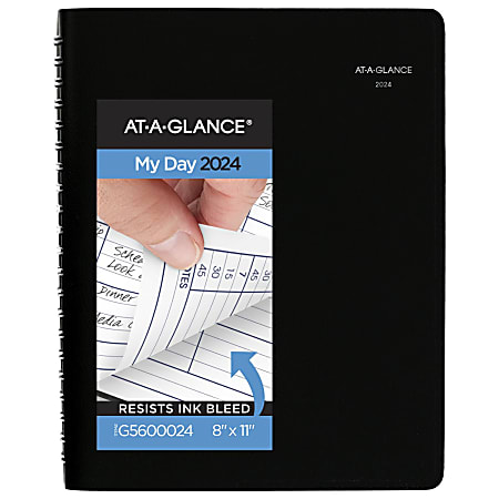 2024 AT-A-GLANCE® DayMinder Daily 4-Person Group Appointment