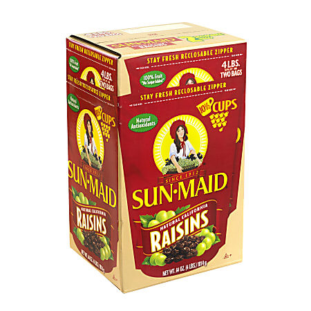Sun-Maid Natural California Raisins, 64 Oz Bag