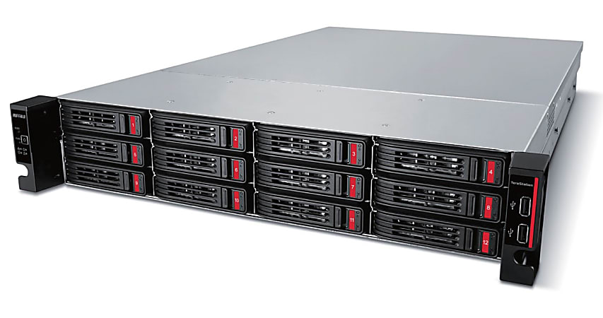 Buffalo TeraStation 51210RH SAN/NAS Storage System - Annapurna Labs Alpine AL-314 1.70 GHz - 12 x HDD Supported - 12 x HDD Installed - 192 TB Installed HDD Capacity - 8 GB RAM DDR3 SDRAM - Serial ATA/600 Controller