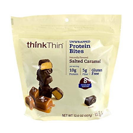 thinkTHIN Salted Caramel Unwrapped Protein Bites, 12.6 Oz Bag