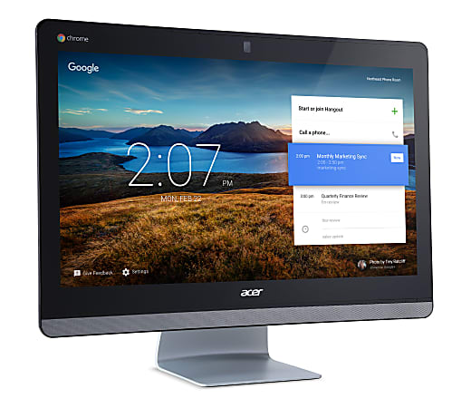 Acer® Chromebase 24 All-In-One PC, 23.8" Touch Screen, Intel® Celeron®, 4GB Memory, 16GB Solid State Drive, Google™ Chrome