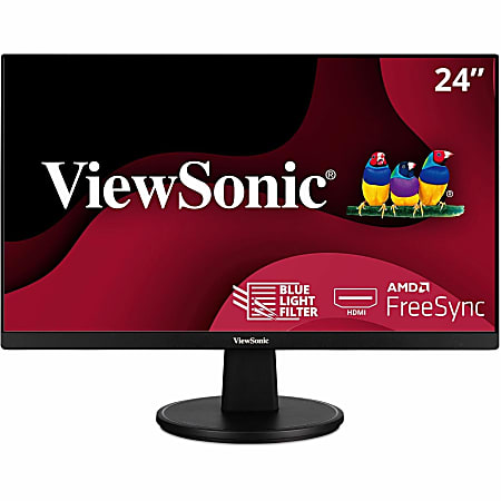 ViewSonic® VA2447-MH 24" 1080p LED Monitor, FreeSync