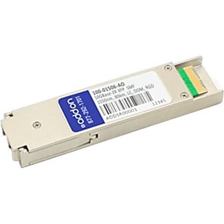 AddOn Calix 100-01506 Compatible TAA Compliant 10GBase-ZR XFP Transceiver (SMF, 1550nm, 80km, LC, DOM, Rugged)