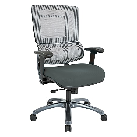 Office Star™ Vertical Mesh-Back Chair, Gray/Titanium