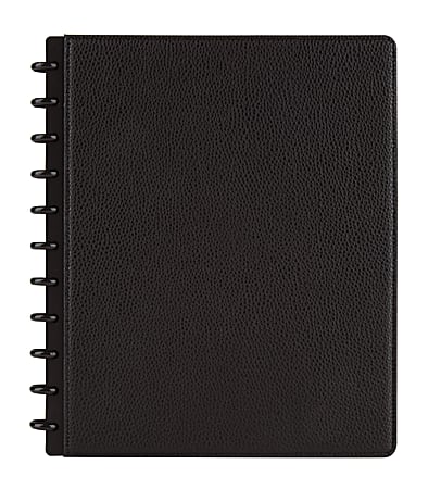 TUL™ Elements Custom Note-Taking System Discbound Notebook, 8 1/2" x 11", Narrow Ruled, 120 Pages (60 Sheets), Black/Pebbled