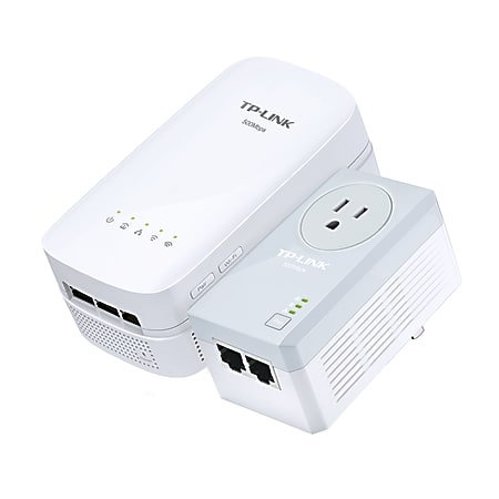 TP-Link® AV500 AC750 Wireless Wi-Fi Range Extender Powerline Edition Starter Kit, TL-WPA4530 KIT