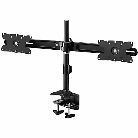 Amer AMR2C32 Clamp Mount for Monitor - Landscape/Portrait - TAA Compliant - Height Adjustable - 2 Display(s) Supported - 32" Screen Support - 27 lb Load Capacity - 75 x 75, 100 x 100, 200 x 200 - VESA Mount Compatible