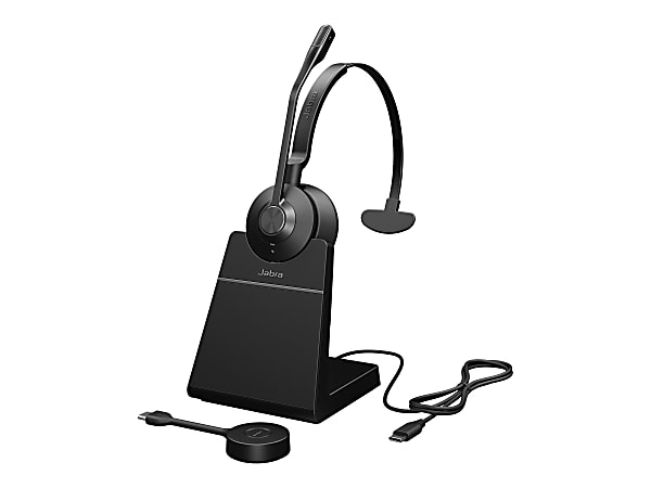 Jabra Engage 55 Headset - Mono - USB Type C - Wireless - DECT - 492.1 ft - 40 Hz to 16 kHz - On-ear - 9553435125