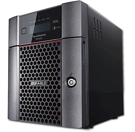 Buffalo TeraStation 5420DN Windows Server IoT 2019 Standard 32TB 4 Bay Desktop (4x8TB) NAS Hard Drives Included RAID iSCSI - Intel Atom C3338 Dual-core (2 Core) 1.50 GHz - 4 x HDD Supported - 32 TB Supported HDD Capacity