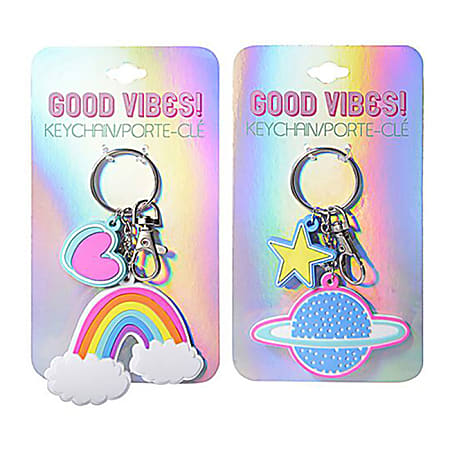 Eyecandy Accessories Nature Key Chain, Assorted Colors