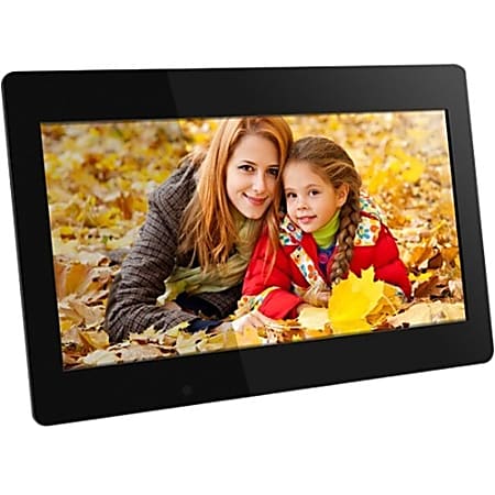 Aluratek ADMPF118F 18.5" Digital Photo Frame, 18.75"H x 1.25"W x 12.75"D, Black