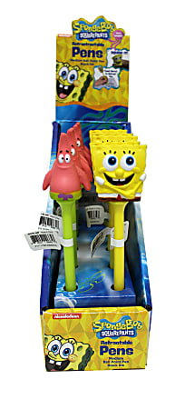 Nickelodeon SpongeBob Pens, Medium Point, 0.7 mm, Red/Green Barrel, Black Ink, Pack Of 16 Pens