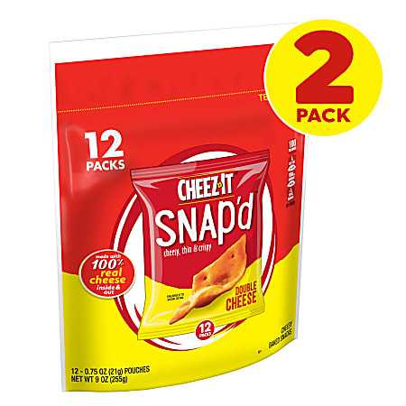 その他 4 PUSIT 2 Dilis 2 CHEEZWHIZ orig Cheez It Snapd Double Cheese 0.75 Oz 12 Pouches Per Pack