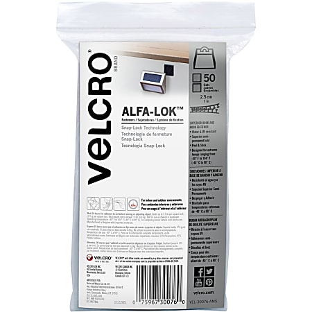 VELCRO Alfa-Lok Fasteners - 1 VELCRO Alfa-Lok Fasteners - 1