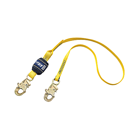 DBI-SALA® EZ-Stop™ Shock-Absorbing Lanyard, 72", Navy Blue/Yellow