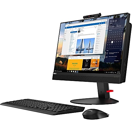 Lenovo ThinkCentre M820z 10SC000WUS All-in-One Computer - Intel Core i3 8th Gen i3-8100 3.60 GHz - 4 GB RAM DDR4 SDRAM - 500 GB HDD - 21.5" 1920 x 1080 - Desktop - Business Black - Windows 10 Pro 64-bit - DVD-Writer - English (US) Keyboard