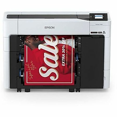 Epson SureColor T3770DR PostScript A1 Inkjet Large Format Printer - 24" Print Width - Color - 6 Color(s) - 65 Second Color Speed - 2400 x 1200 dpi - 4 GB - USB - Ethernet - Plain Paper - Floor Standing Supported