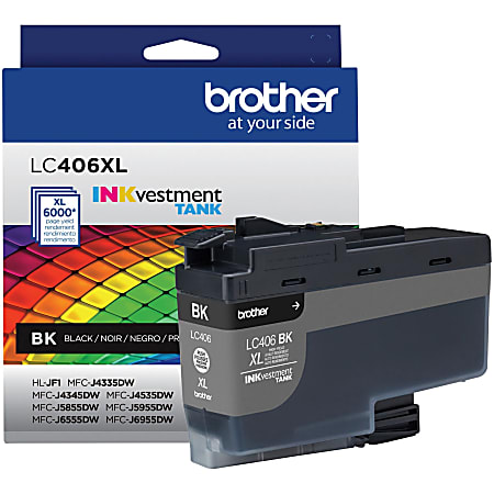 Brother LC406XL INKvestment Black High Yield Ink Tank LC406XLBK