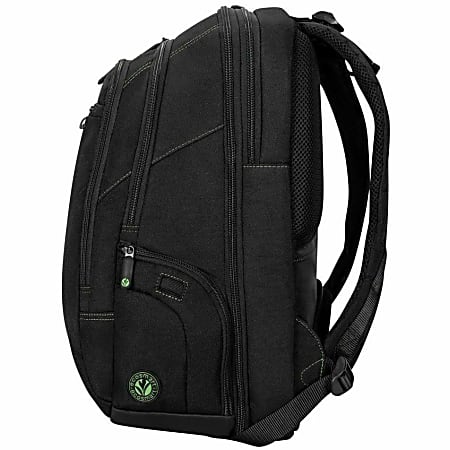 Targus Spruce EcoSmart Notebook Backpack Bump Resistant Drop Resistant Scratch Resistant Polyester Body Checkpoint Friendly Shoulder Strap Trolley Strap 18.8 Height x 13 Width x 8.3 Depth 7.13 gal Vol...