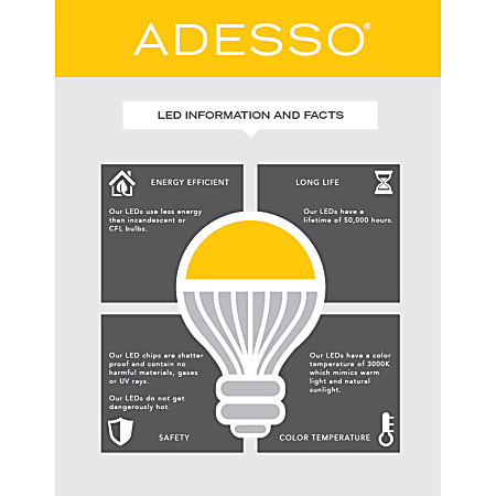 Adesso Felix LED Wall Washer 65 H Brushed SteelWhite ODP
