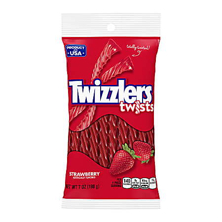 Twizzlers Strawberry Twists, 7 Oz, Case Of 12
