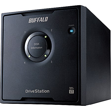 Buffalo DriveStation Quad HD-QLU3R5 DAS Array - 4 x HDD Supported - 8 TB Supported HDD Capacity - 4 x HDD Installed - 4 TB Installed HDD Capacity