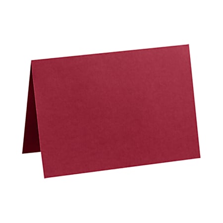 LUX Folded Cards, A6, 4 5/8" x 6 1/4", Garnet Red, Pack Of 250