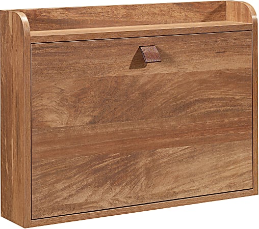 Sauder Anda Norr 25 W Wall Mount Desk Sindoori Mango Office Depot