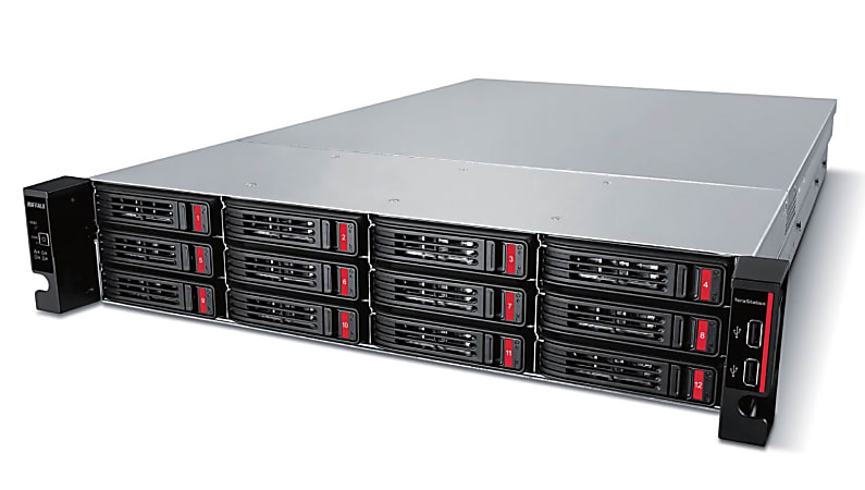 Buffalo TeraStation 51210RH Rackmount 96TB NAS Hard Drives Included - Annapurna Labs Alpine AL-314 1.70 GHz - 12 x HDD Installed - 96 TB Installed HDD Capacity - 8 GB RAM DDR3 SDRAM - Serial ATA/600 Controller