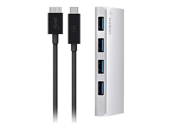 Belkin - USB peripheral sharing switch - 4 x SuperSpeed USB 3.0 - desktop - DC power