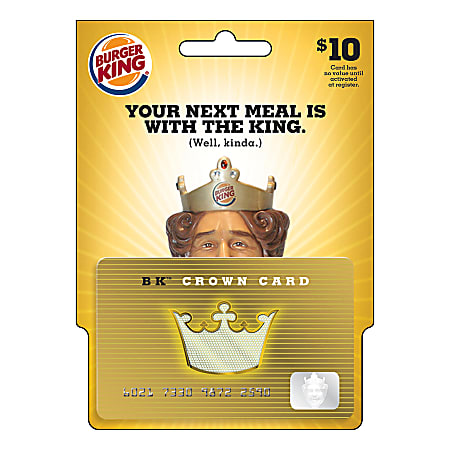 Bk shop crown card