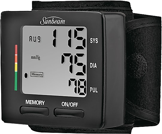 Sunbeam 16981 Wrist Blood Pressure Monitor, Black