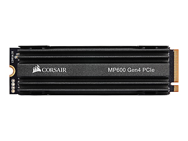 CORSAIR Force Series MP600 - SSD - 500 GB - internal - M.2 2280 - PCIe 4.0 x4 (NVMe) - 256-bit AES - integrated heatsink
