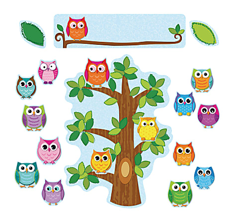 Carson-Dellosa Bulletin Board Set, Colorful Owls Behavior, Grades