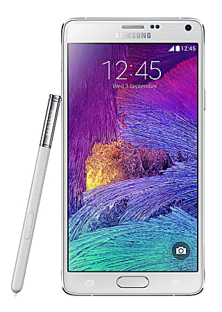 Samsung Galaxy Note 4 N910A Unlocked GSM Cell Phone, 32GB, White, PSN100589