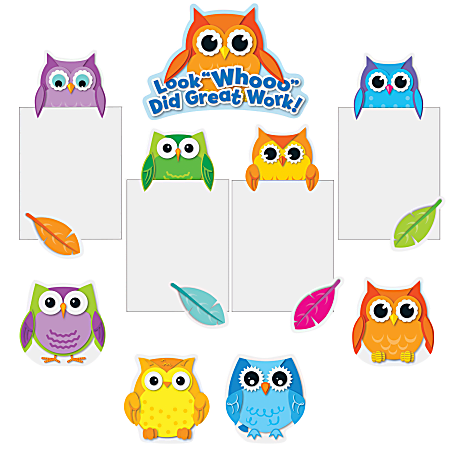 Carson-Dellosa Bulletin Board Set, Colorful Owls Good Work, Grades Pre-K - 5