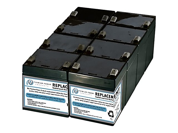 eReplacements - UPS battery (equivalent to: APC RBC43) - 1 x battery - lead acid - for P/N: SMT2200R2I-AR, SMT2200RM2UC, SMT3000R2I-AR, SMT3000RM2UC, SMT3000RMI2UC