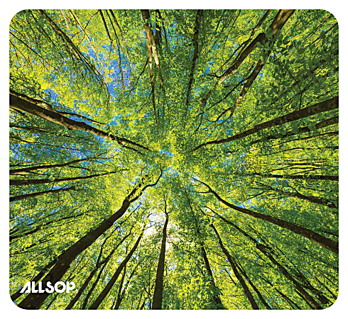 Allsop Naturesmart Mouse Pad, 8" x 8-3/4", Tree Tops, 32672