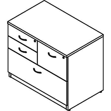Lorell 2 drawer top lateral file cabinet