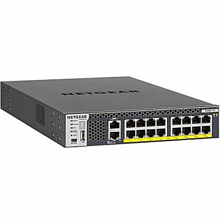Netgear XSM4316PA Ethernet Switch - 16 Ports - Manageable - 3 Layer Supported - 308.70 W Power Consumption - XSM4316PA100NES