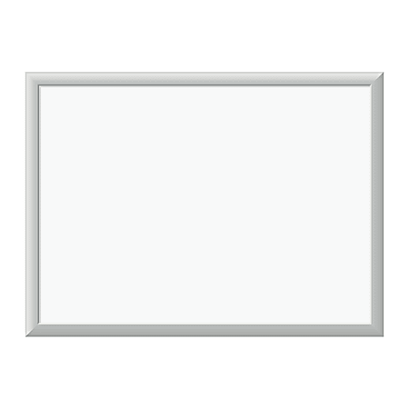 U Brands Magnetic Dry-Erase Board, 24" X 18", Silver Aluminum Frame, Actual Size 23" X 17" (070U00-01)