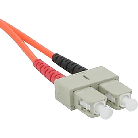 C2G-6m SC-SC 62.5/125 OM1 Duplex Multimode PVC Fiber Optic Cable - Orange