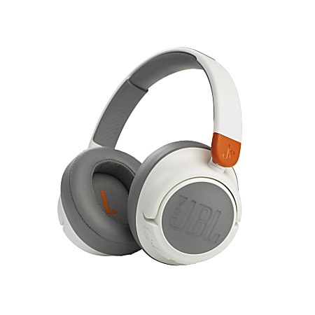 JBL JR460 Wireless Over-Ear Noise-Canceling Kids' Headphones, White