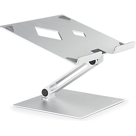 DURABLE RISE - Stand - foldable - for notebook / tablet - aluminum - silver - screen size: 10"-17" - desktop