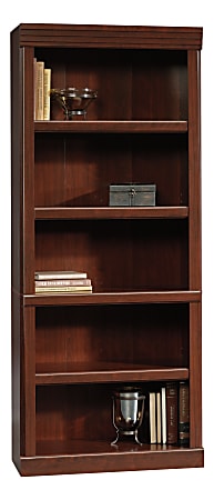 Sauder® Heritage Hill 72"H Bookcase, Open 5-Shelf, Classic Cherry