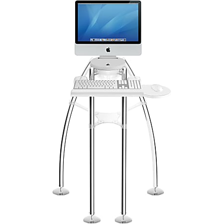 Rain Design iGo Desk for iMac 21.5IN-Standing model - Up to 21.5" Screen Support - Floor Stand - Chrome
