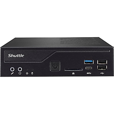 Shuttle XPC slim DH310S Barebone System Slim PC - Intel H310 Chipset - Socket H4 LGA-1151 - 1 x Processor Support - Black - 32 GB DDR4 SDRAM DDR4-2666/PC4-21300 Maximum RAM Support - Serial ATA/600 - Intel HD Graphics Integrated