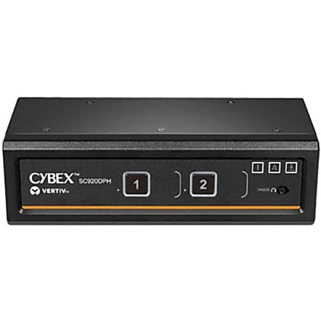 Vertiv Cybex SC900 Secure KVM | Dual Head | 2 Port Universal DisplayPort | NIAP version 4.0 Certified - SC920DPH400