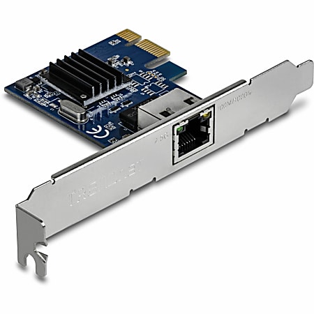 TRENDnet 2.5Gase-T PCIe Network Adapter; Standard and Low-Profile Brackets Included; Windows; Server; Linux and Vmware Esxi 6.X; 5.X; TE