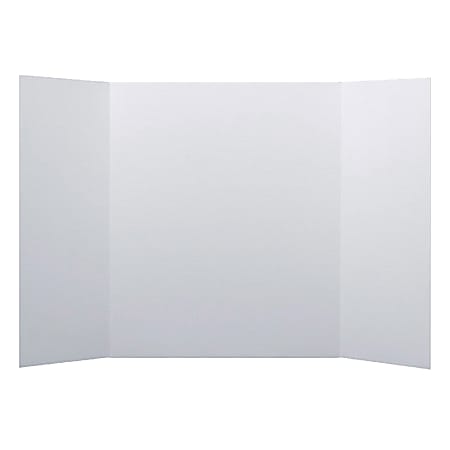 Flipside Corrugated Project Boards, 1 Ply Cardboard, 24" x 48", White, Pack Of 24 Boards